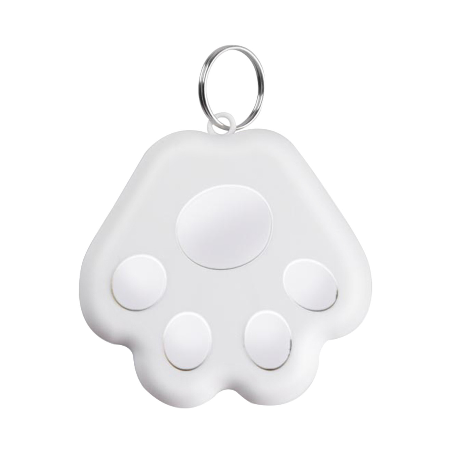XMMSWDLA Pet Mini Tracking Positioning Waterproof Device Tool Pet Locatorround Bluetooth Anti-Lost Key Finder Wireless Intelligent Anti-Lost Finder White